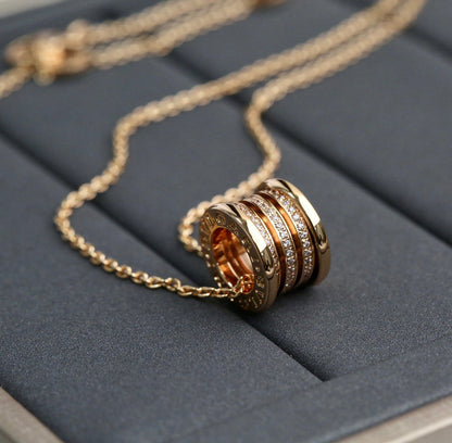[AURORA]ZERO 1 PINK GOLD DIAMOND NECKLACE