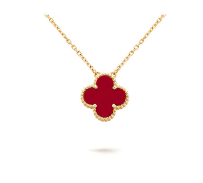 [basloveJW]CLOVER 15MM KARNEOL EINZELNE BLUMENKETTE