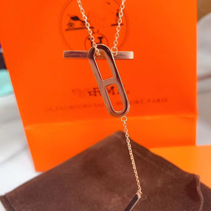 [AURORA]HM NECKLACE PLATINUM ROSE GOLD DIAMOND