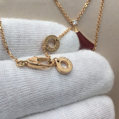 [AURORA]DREAM NECKLACE CARNELIAN 1 DIAMOND