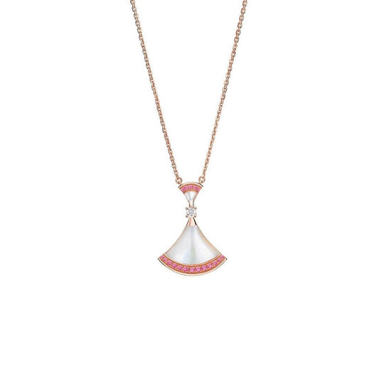 [AURORA]DREAM NECKLACE MOP PINK DIAMOND