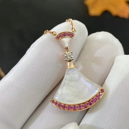 [AURORA]DREAM NECKLACE MOP PINK DIAMOND