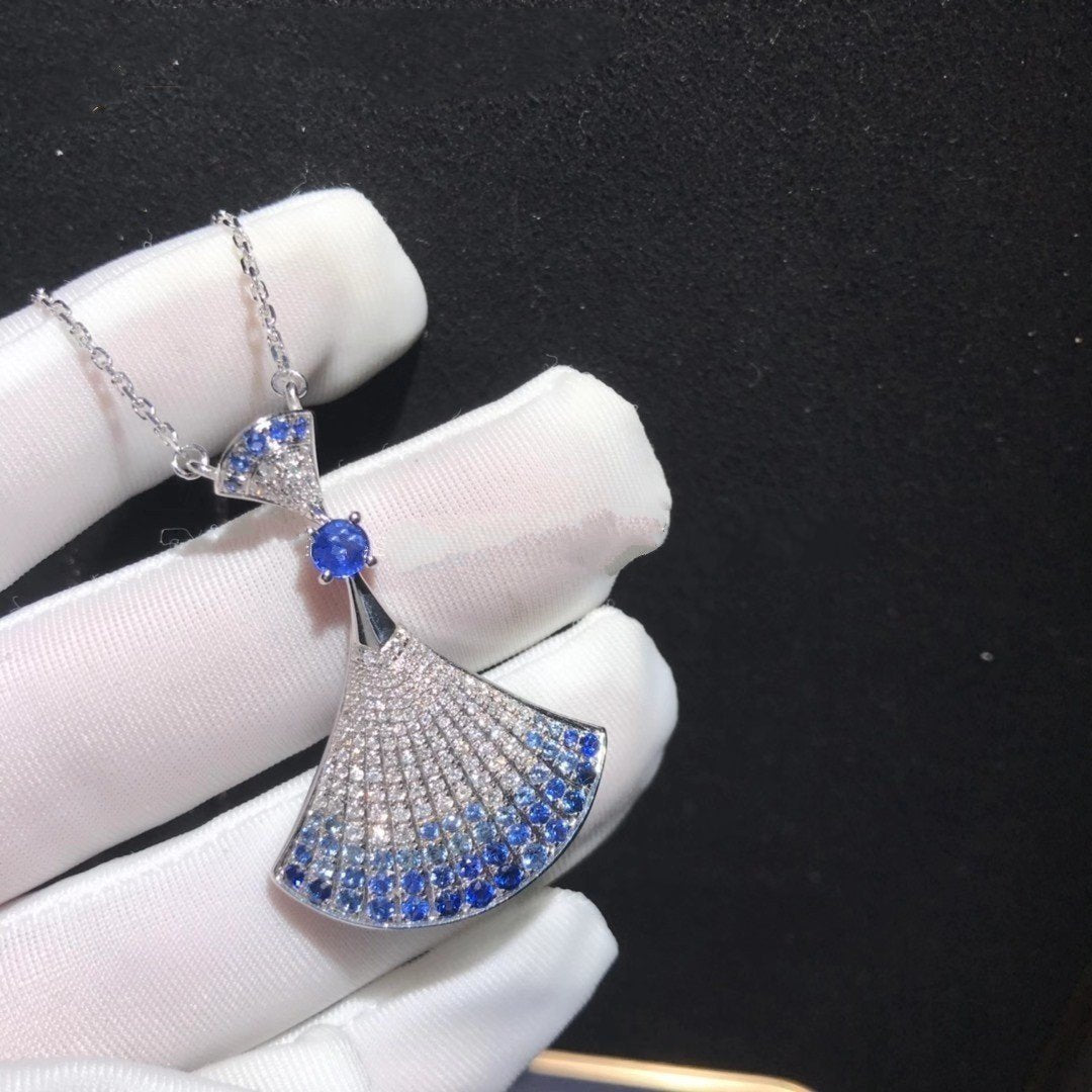 [AURORA]DREAM NECKLACE AGATE SILVER DIAMOND