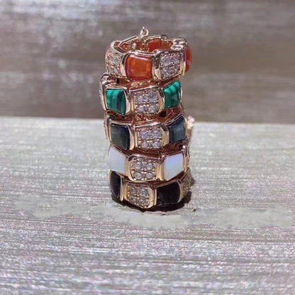 [AURORA]SERPENTI PEDANT DIAMOND NECKLACE