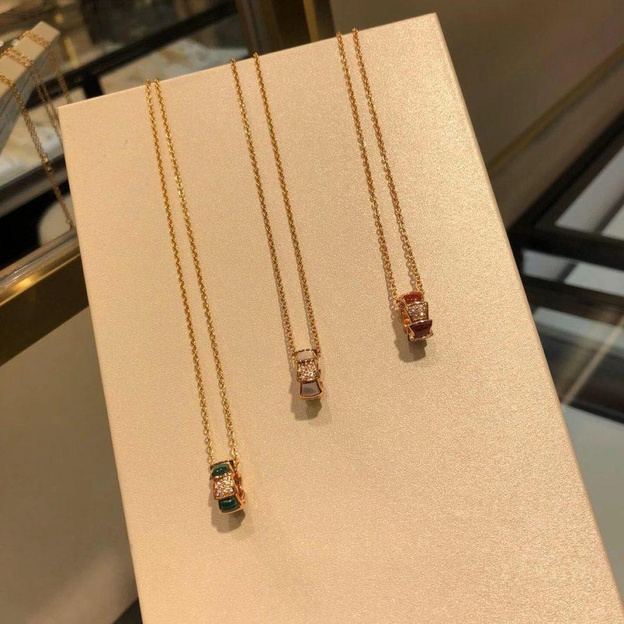 [AURORA]SERPENTI PEDANT DIAMOND NECKLACE