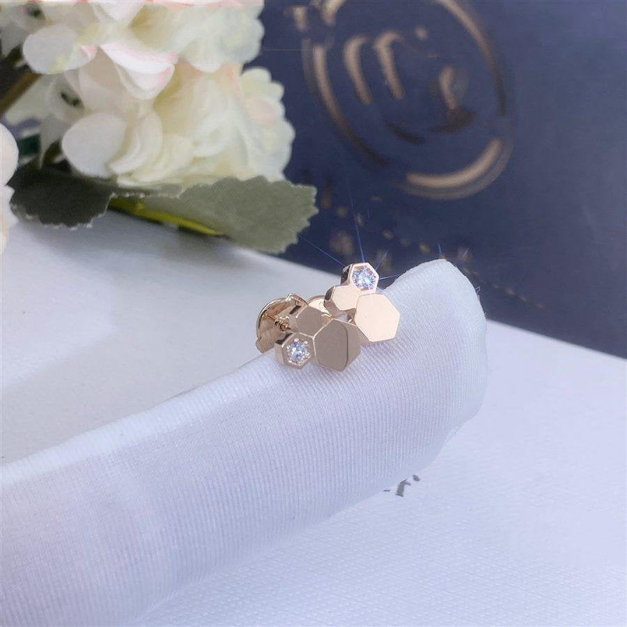 [AURORA] BEE LOVE ROSÉGOLD-DIAMANT-OHRRINGE