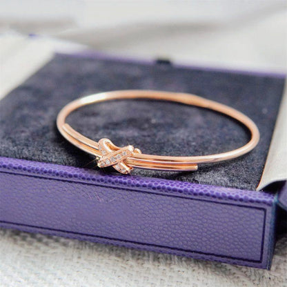 [AURORA]JEUX DE ARMBAND ROSA GOLD DIAMANTEN