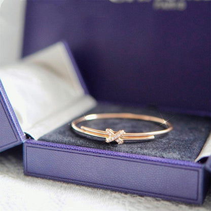 [AURORA]JEUX DE ARMBAND ROSA GOLD DIAMANTEN