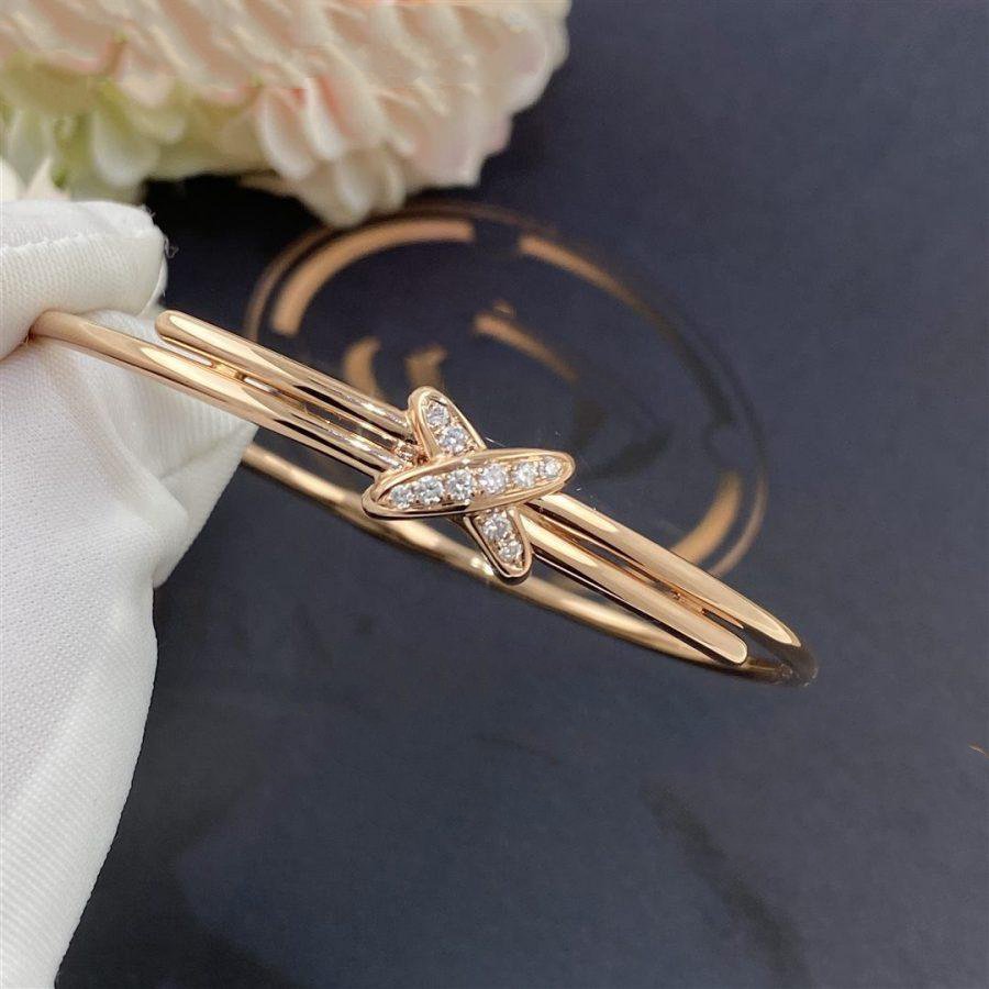 [AURORA]JEUX DE ARMBAND ROSA GOLD DIAMANTEN
