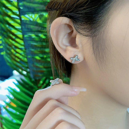[AURORA]JEUX DE SILVER DIAMOND EARRINGS