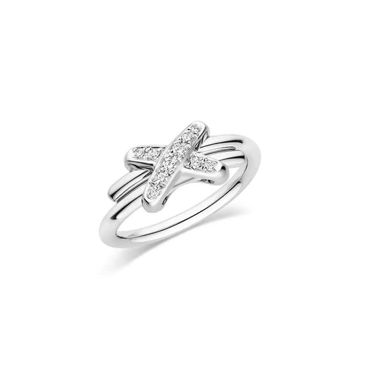 [AURORA]JEUX DE SILVER DIAMOND RING