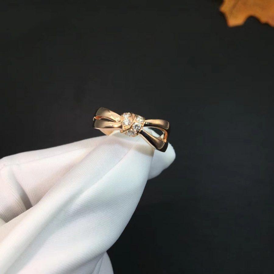 [AURORA]LIENS RING PINK GOLD DIAMOND