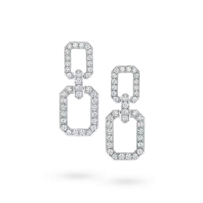 [AURORA]LINKS MEDIUM EARRINGS DIAMOND