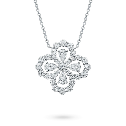 [AURORA]LOOP NECKLACE FULL MOTIF DIAMOND 16MM MULTIPLE COLORS