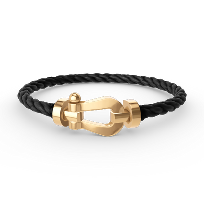 [AURORA]FORCE LARGE HORSESHOE NO DIAMOND BRACELET GOLD