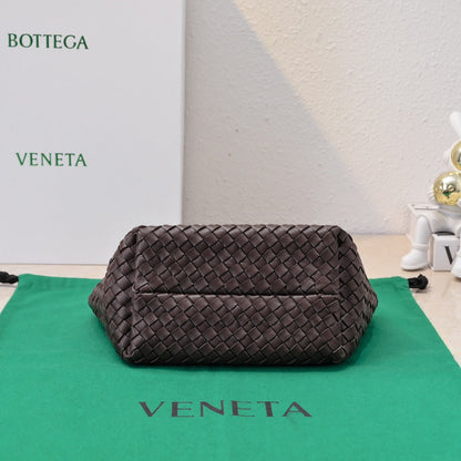 Mini Cabat 20cm Chocolate Lambskin Ghw