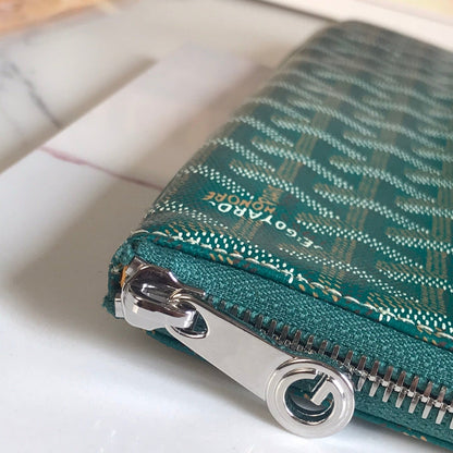 SÉNAT MGM POUCH 40 IN GREEN GOYARDINE CANVAS