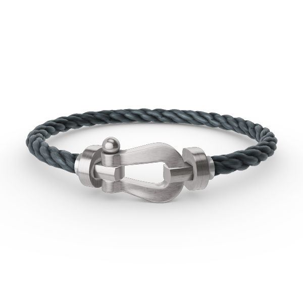 [AURORA]FORCE LARGE HORSESHOE NO DIAMOND BRACELET SILVER