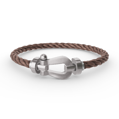 [AURORA]FORCE LARGE HORSESHOE NO DIAMOND BRACELET SILVER