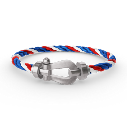 [AURORA]FORCE LARGE HORSESHOE NO DIAMOND BRACELET SILVER