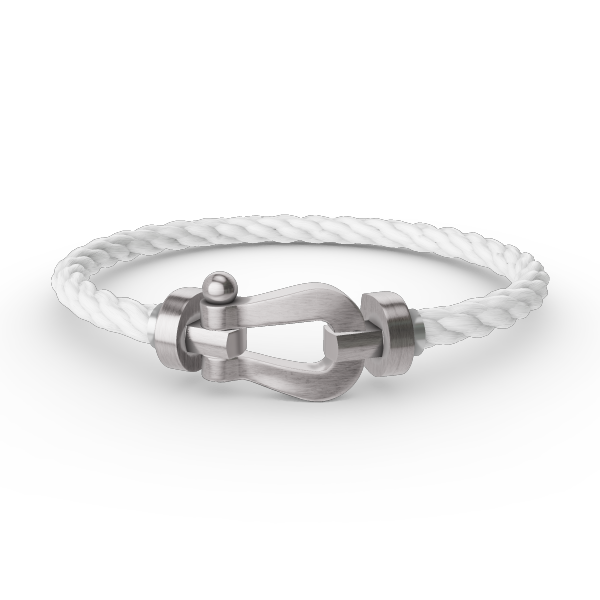 [AURORA]FORCE LARGE HORSESHOE NO DIAMOND BRACELET SILVER